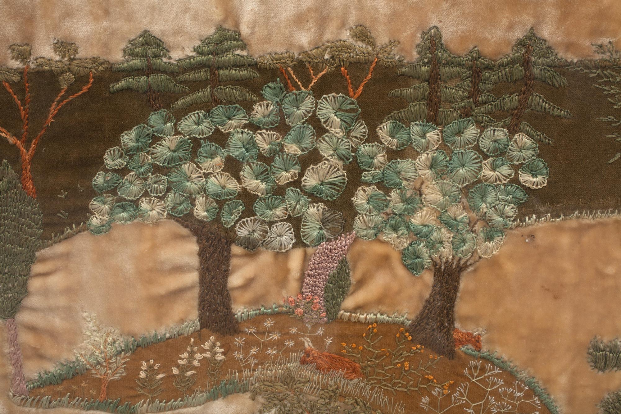 EMBROIDERY, on velvet. 76 x 101 cm. Designed and embroidered by Anna Casparsson.