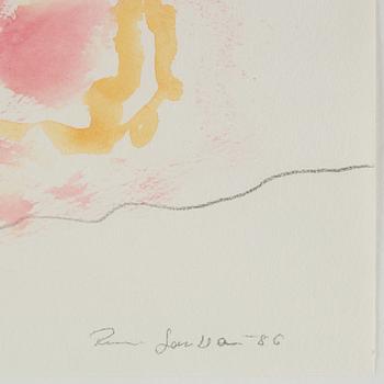RUNE JANSSON, watercolor, signed and dated -86.