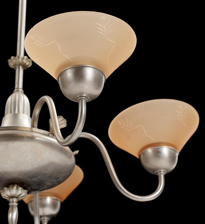 TAKLAMPA, 1900-talets första hälft. Höjd ca 68 cm.
