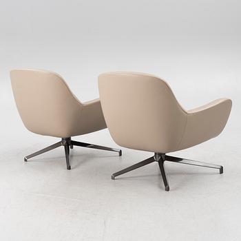 Rodolfo Dordoni, armchairs, a pair, "Jensen", Minotti.