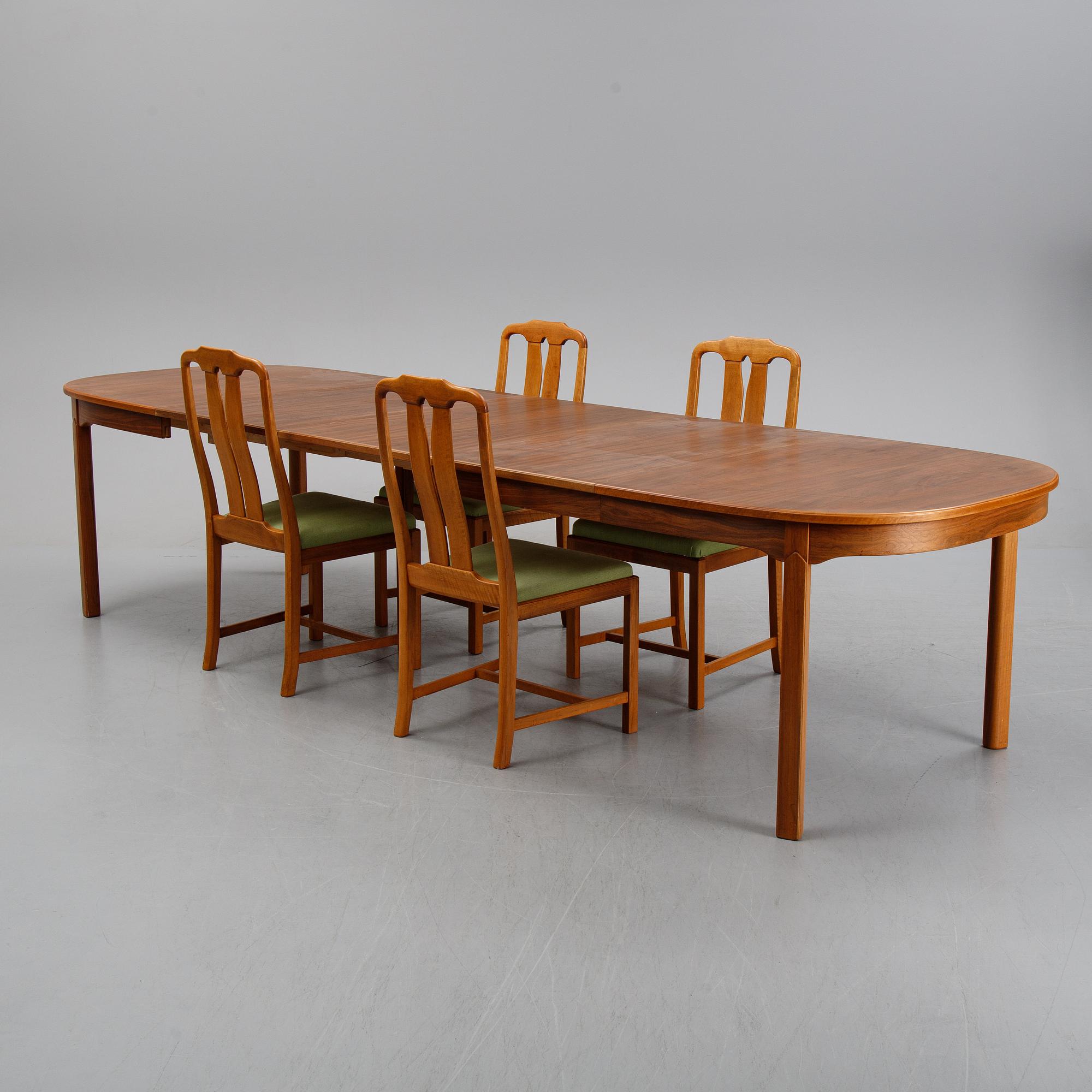 Carl Malmsten, matgrupp, 5 delar, "Ambassadör", Åfors Möbelfabrik.