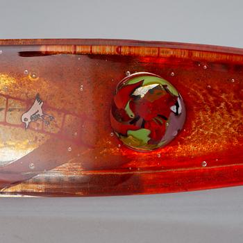Bertil Vallien, sculpture, glas, signed B. Vallien 7531891 Kosta Boda Unique.
