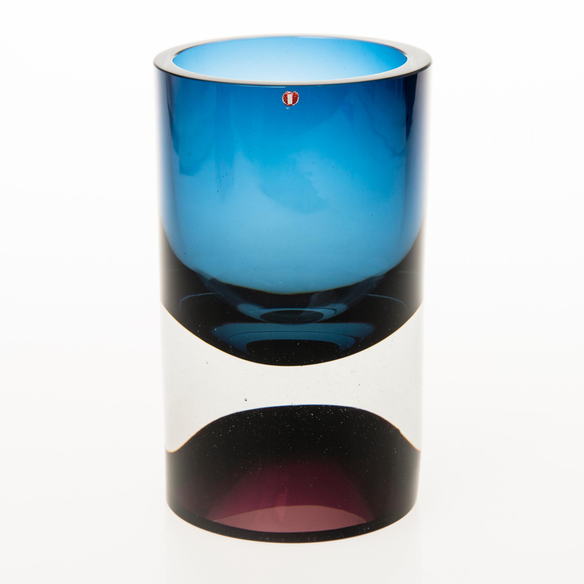 TAPIO WIRKKALA, A 'Double-Headed' glass vase signed Tapio Wirkkala 3894.