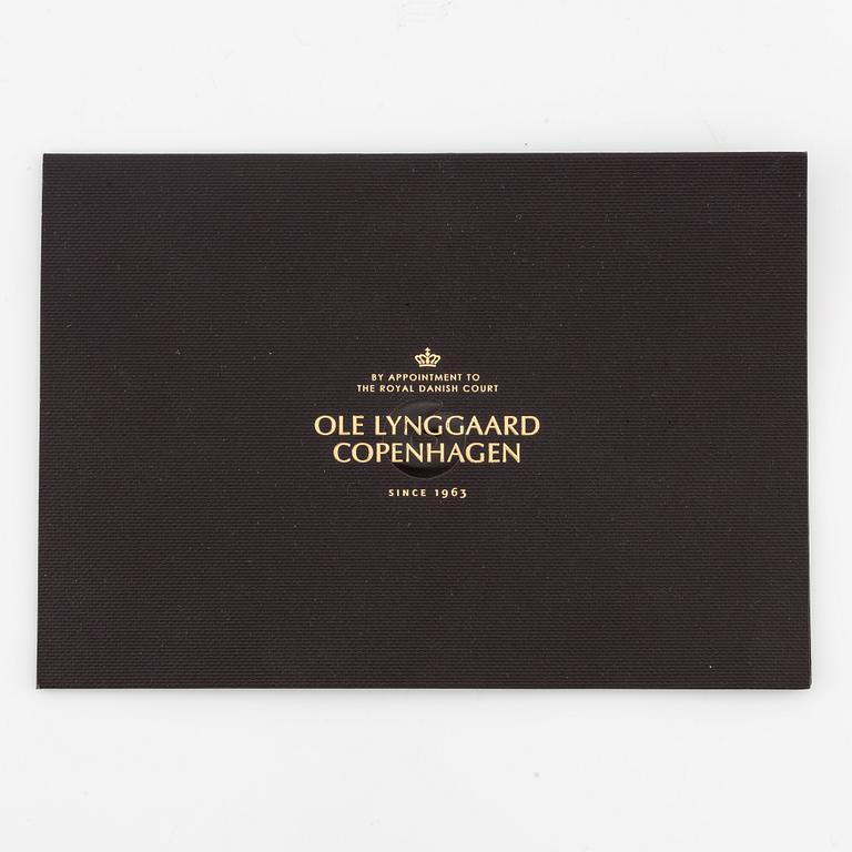 Ole Lynggaard, rings, 2 pcs, silver. With cabochon-cut grey moonstone.