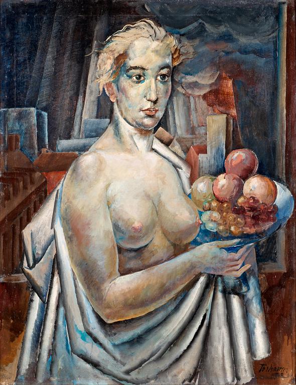 Gunnar Torhamn, Model with fruit bowl.