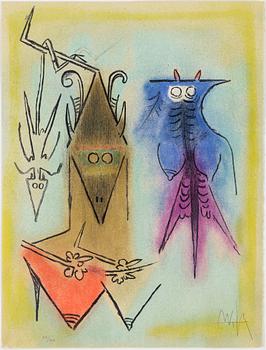 WIFREDO LAM, 10 litographs, signed and numbered 77/262.