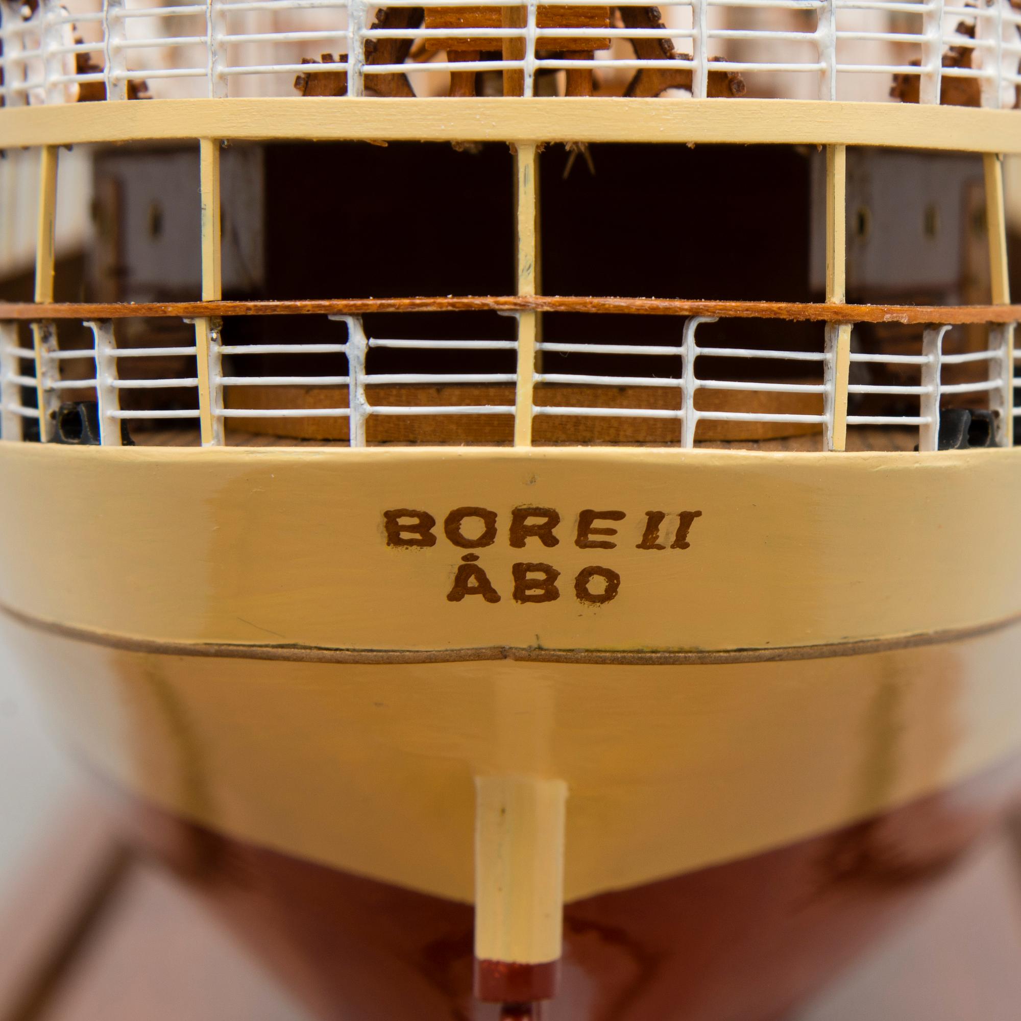 MODELLFARTYG, "Bore II", Åbo. Finland 1900-talets senare hälft.