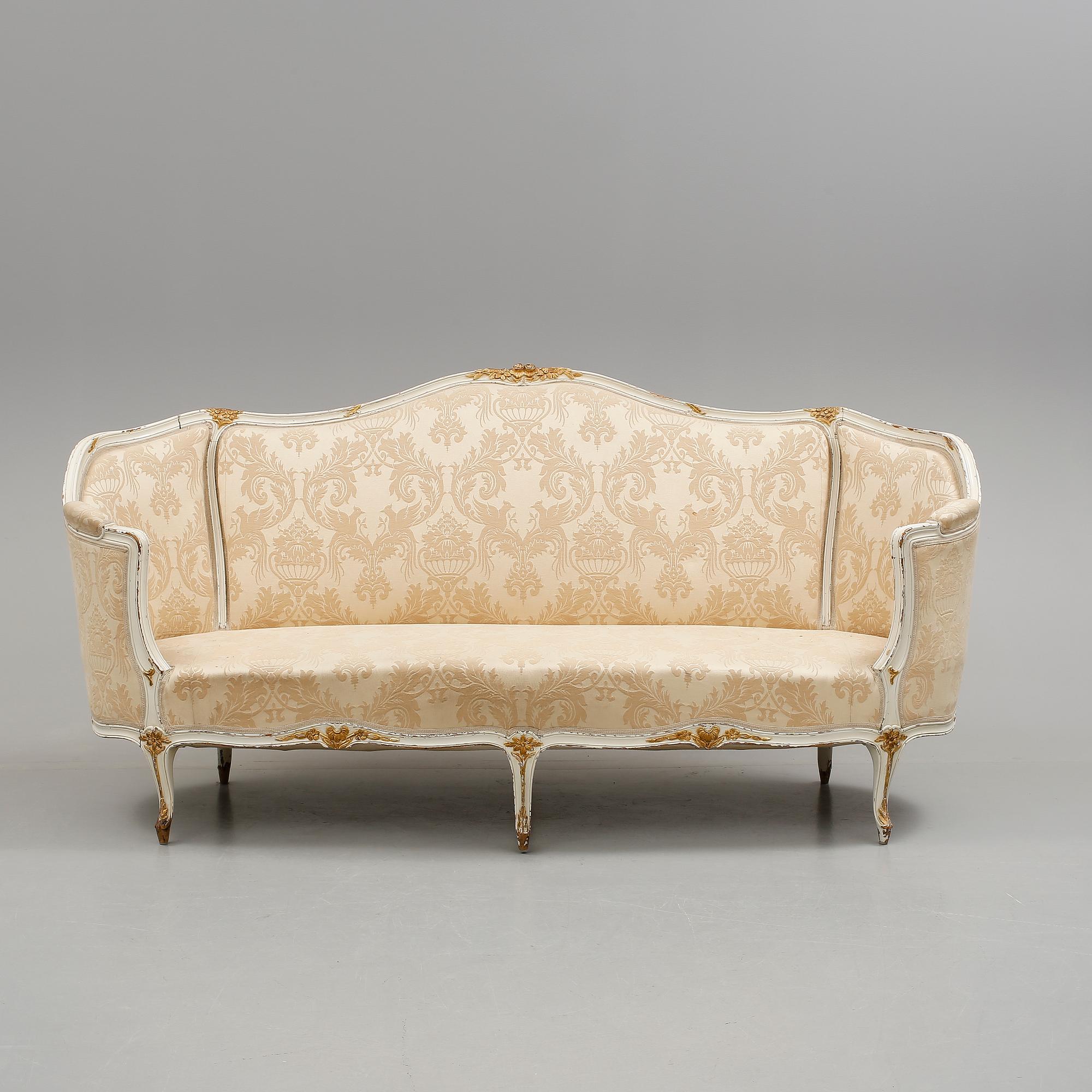 SOFFA, rokokostil, 1900-talets början.