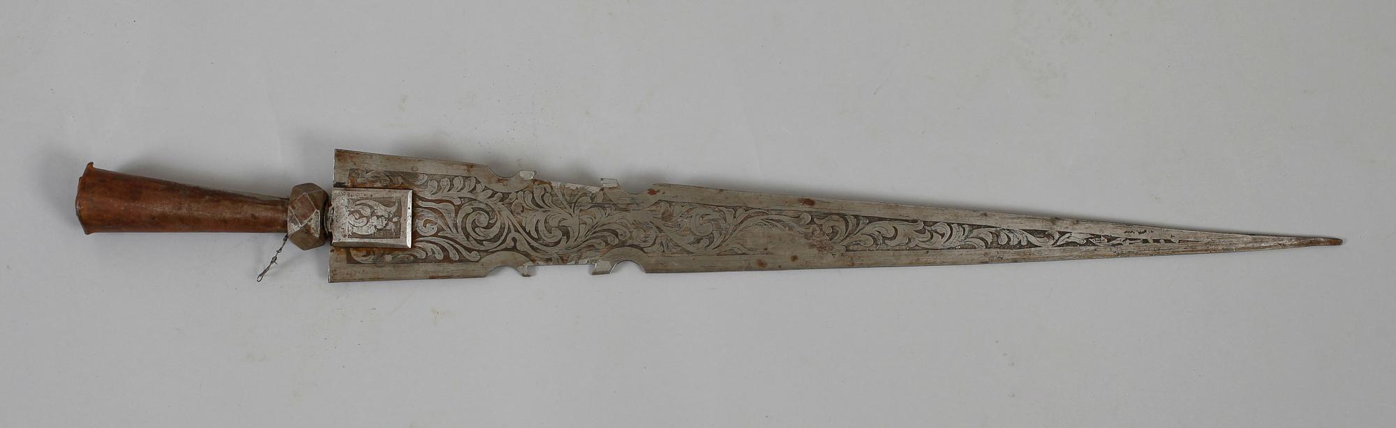 LANSSPETS, orientalisk, metall, 1800-/1900-tal.