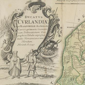 MAP, engraving, 18th Century.