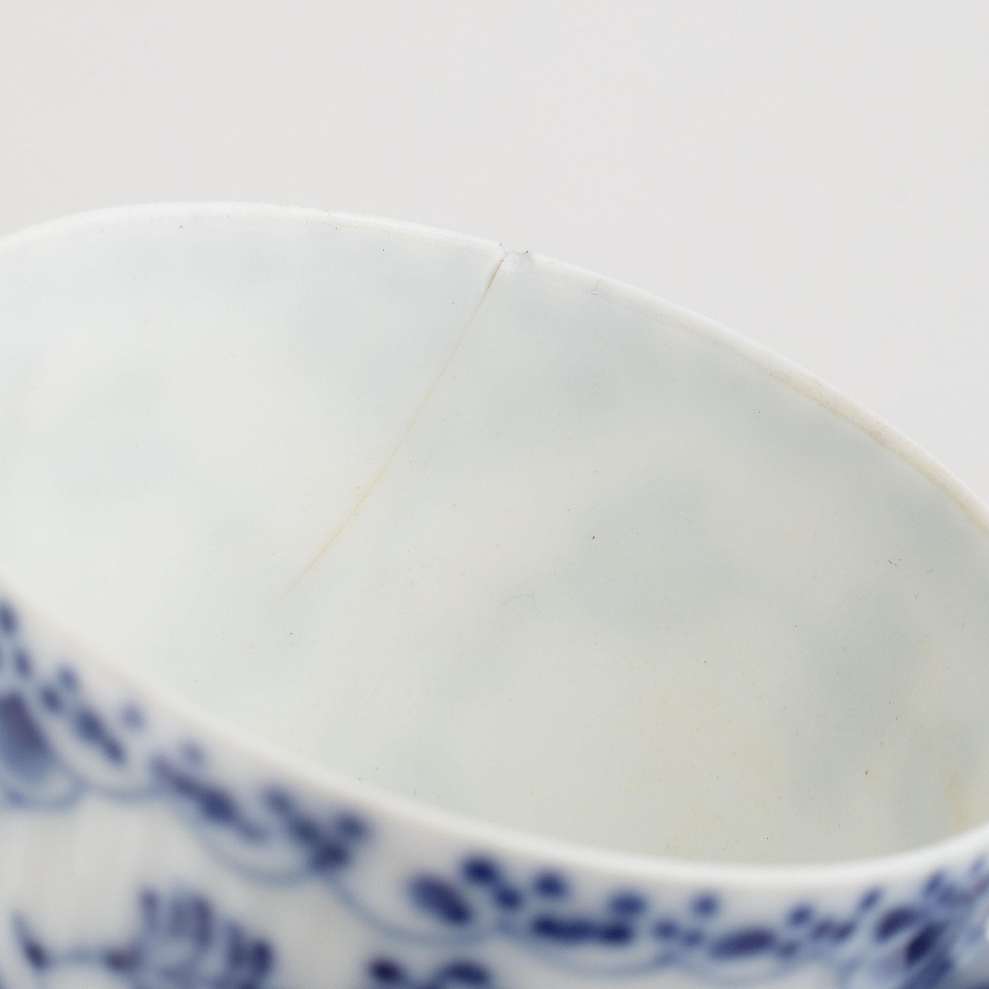 Mocha coffee service, 30 pieces, porcelain, "Musselmalet", full lace and half lace, Royal Copenhagen, Denmark.