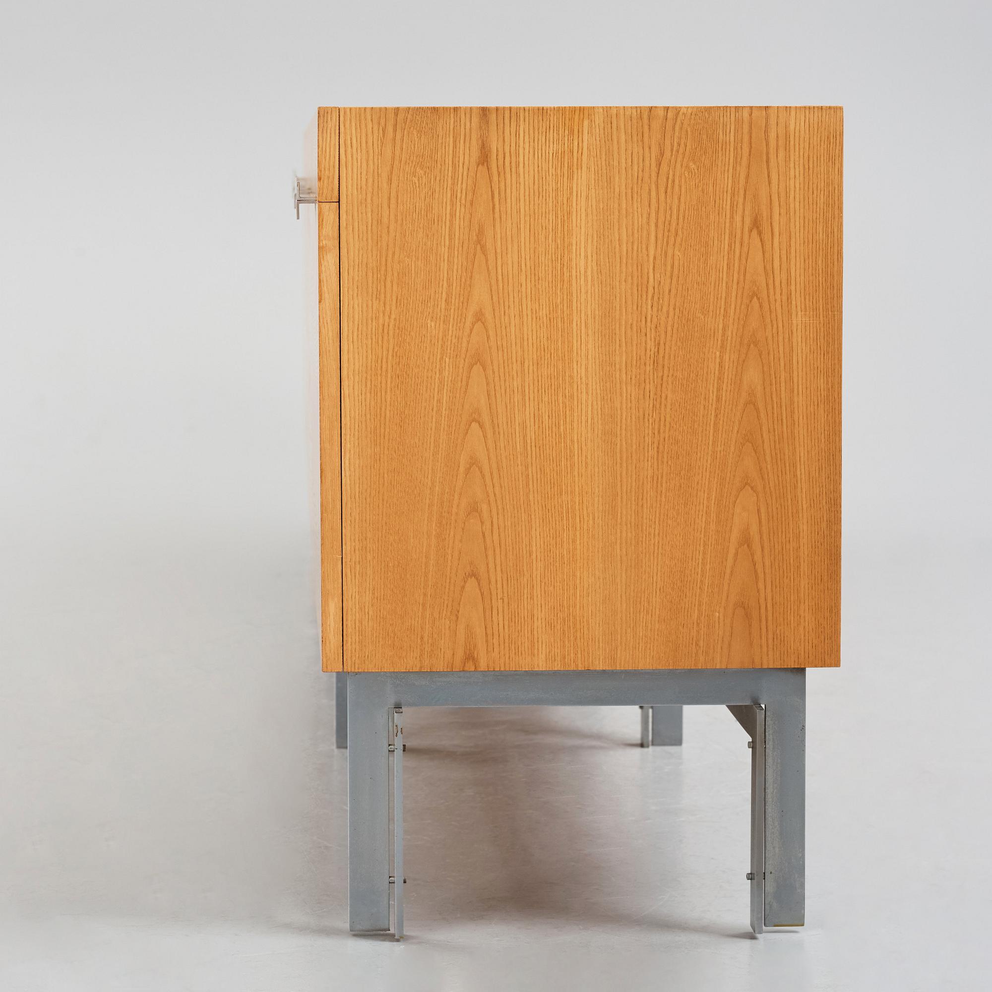 Preben Fabricius & Jørgen Kastholm, attributed to, a large sideboard, presumably executed by cabinetmaker Poul Bachmann, Denmark 1966–1970.