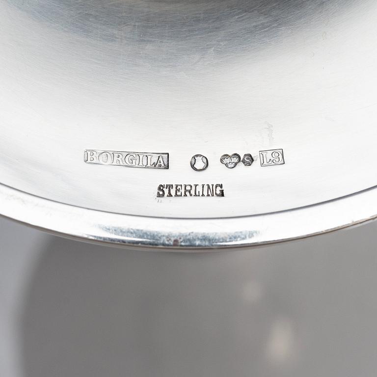 Atelier Borgila, ljusstakar, 4 stycken, sterlingsilver, Stockholm 1961.