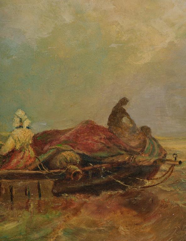 Clarkson Frederick Stanfield, Market boat on the Scheldt.