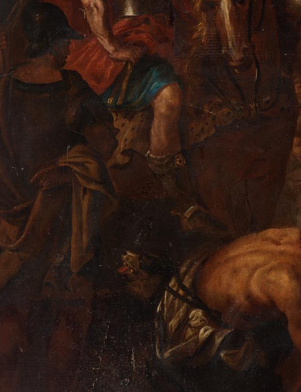 Anton (Antoni) Goubau Attributed to, Antique scene with Alexander the Great.