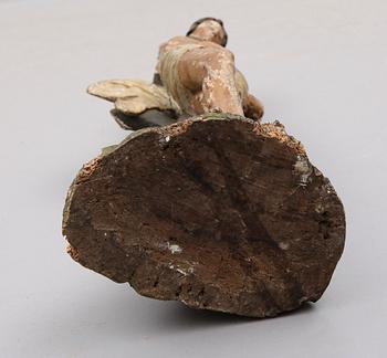 SKULPTUR, skuret trä, 1600-/1700-tal.