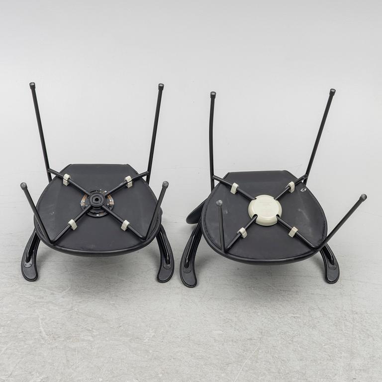 Arne Jacobsen, five 'Seven' armchairs, Fritz Hansen, Denmark, 21st century.