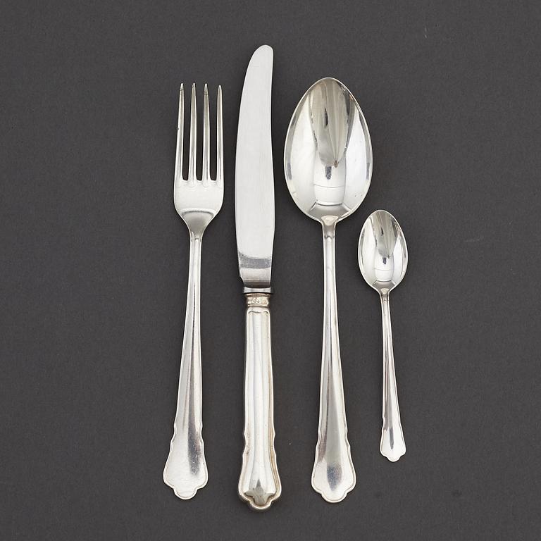 A silver cutlery, 'Chippendale' GAB, some Stockholm 1964.