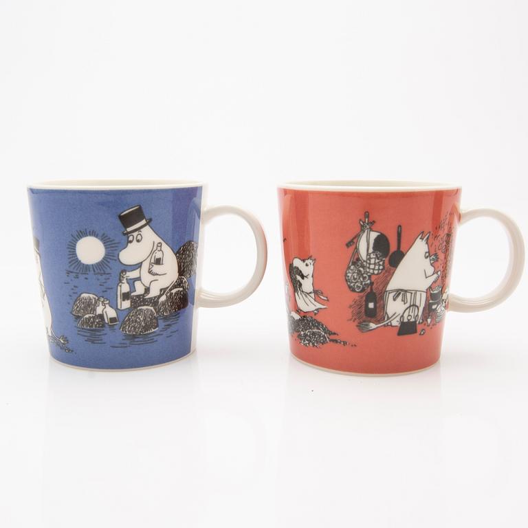 Moomin mugs, 2 pcs, Arabia, Finland, 1990-1999.