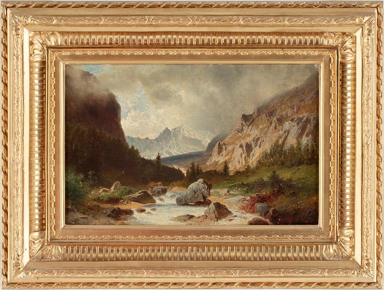 MARCUS LARSON, olja på duk, sign och dat 1856.