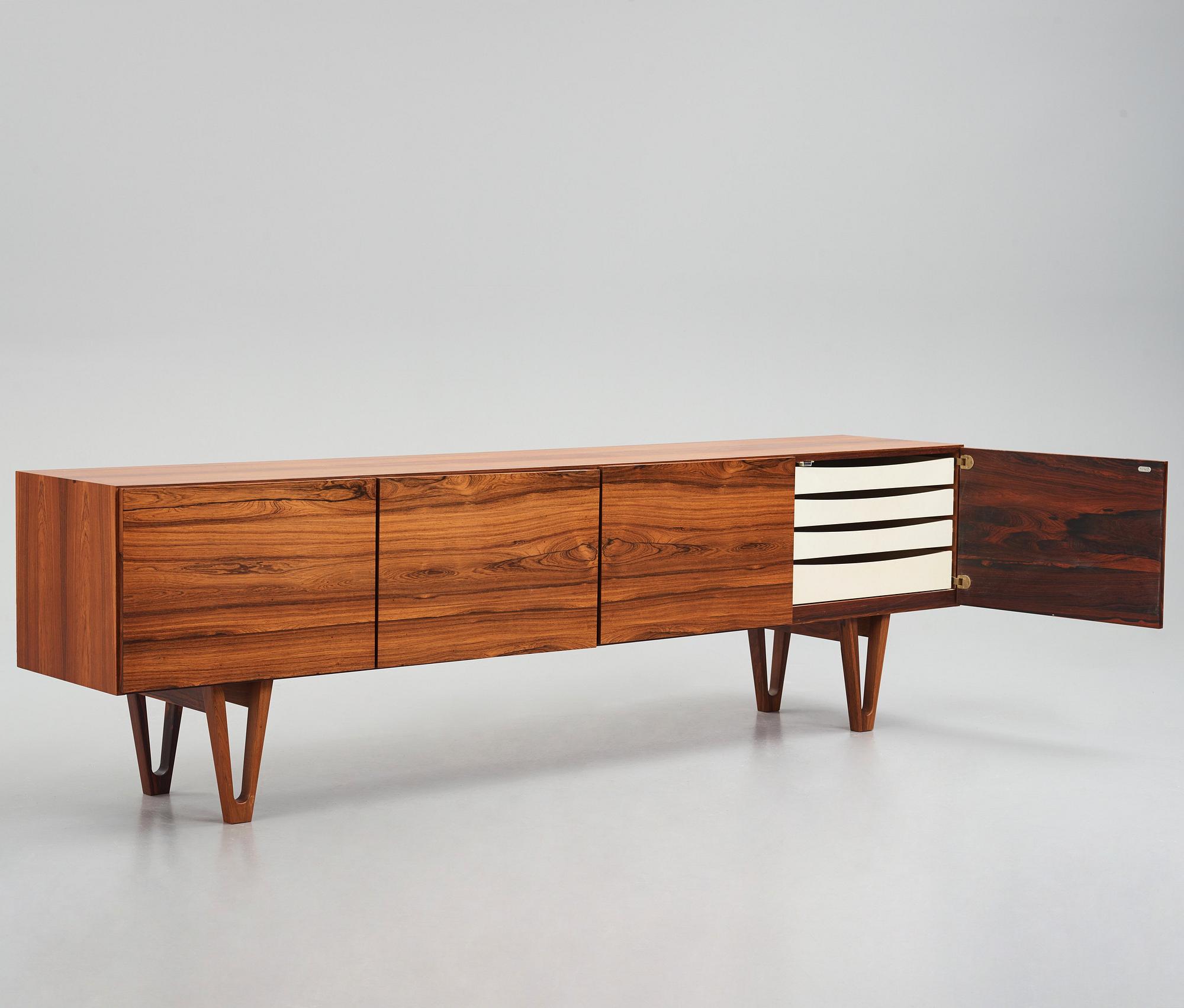 Ib Kofod-Larsen, a rosewood sideboard, Seffle, Sweden 1960s.