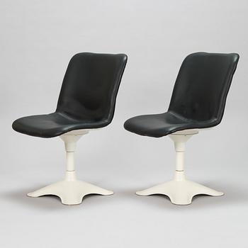Yrjö Kukkapuro, six '415' chairs for Haimi 1975-1976.
