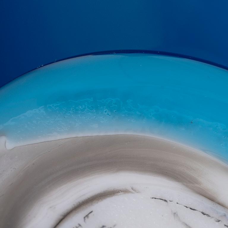 Oiva Toikka, glasfågel, signerad O. Toikka, Nuutajärvi 2005.