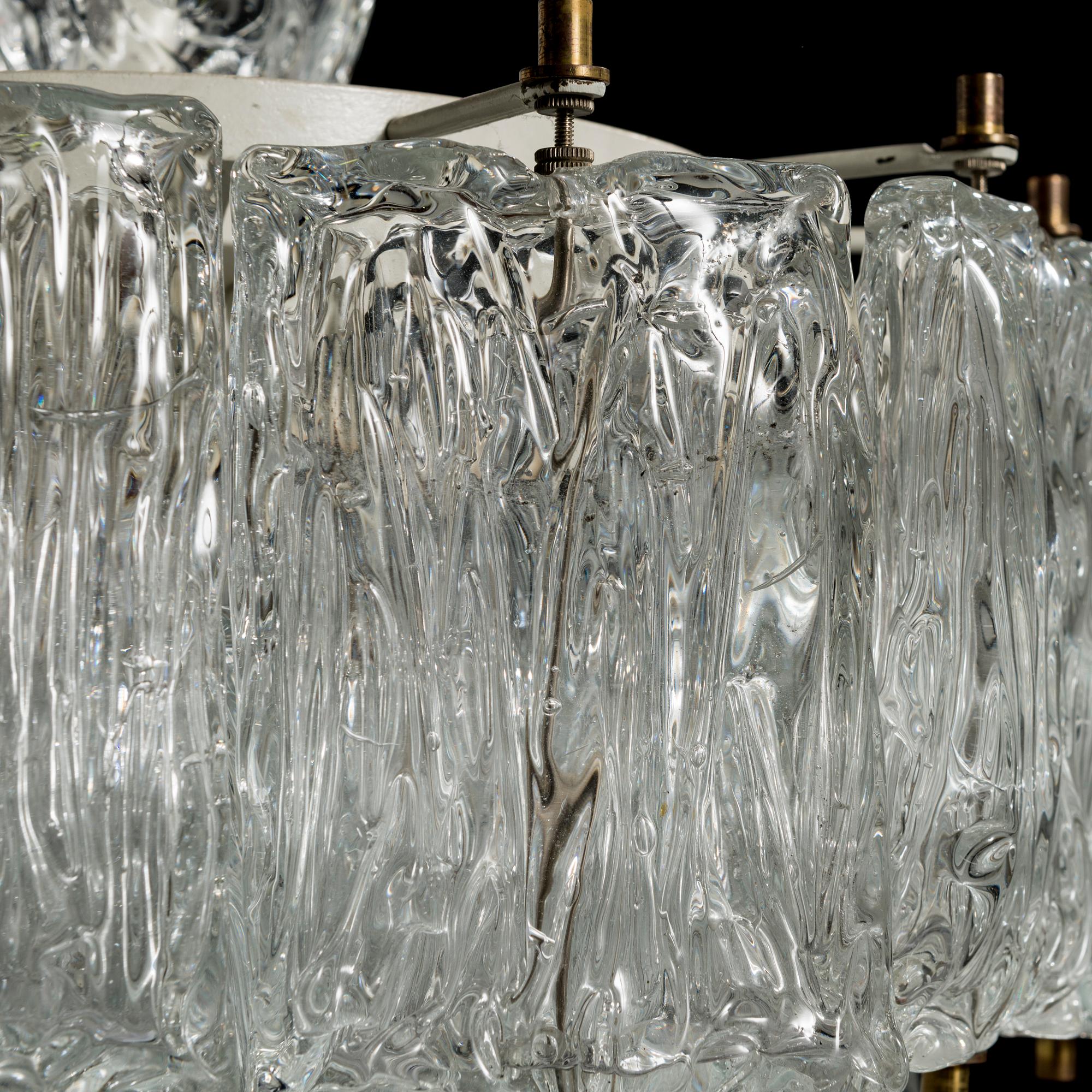 A 1960/1970's chandelier for Murano, Italy.