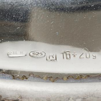 A lot of silver, 8 pieces, including with mark of KG Markströms, Uppsala 1897.