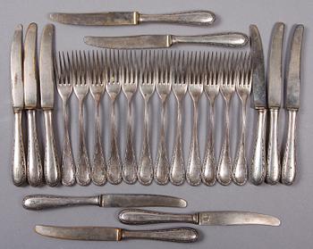 SMÖRGÅSBESTICK, 23 delar, silver, Fried. Ander & Eisner, Tyskland.