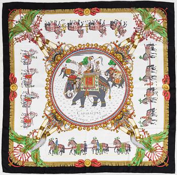 Hermès, scarf, "Caparaçons de la France et de l'Inde".