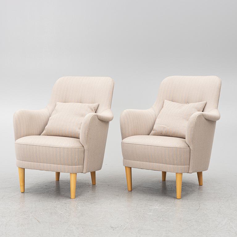 Carl Malmsten, armchairs, a pair, "Samsas".