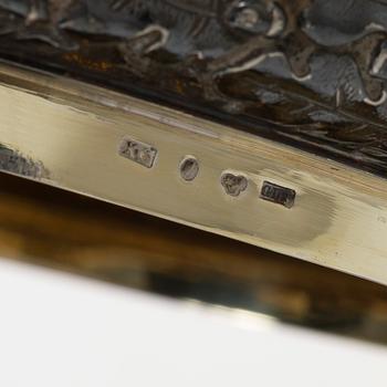 A Swedish silver tankard, mark of Gustaf Löfgren, Stockholm 1901. Baroque style.