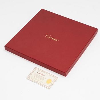 Cartier, an 'Emeralds/Emeraudes' silk scarf.