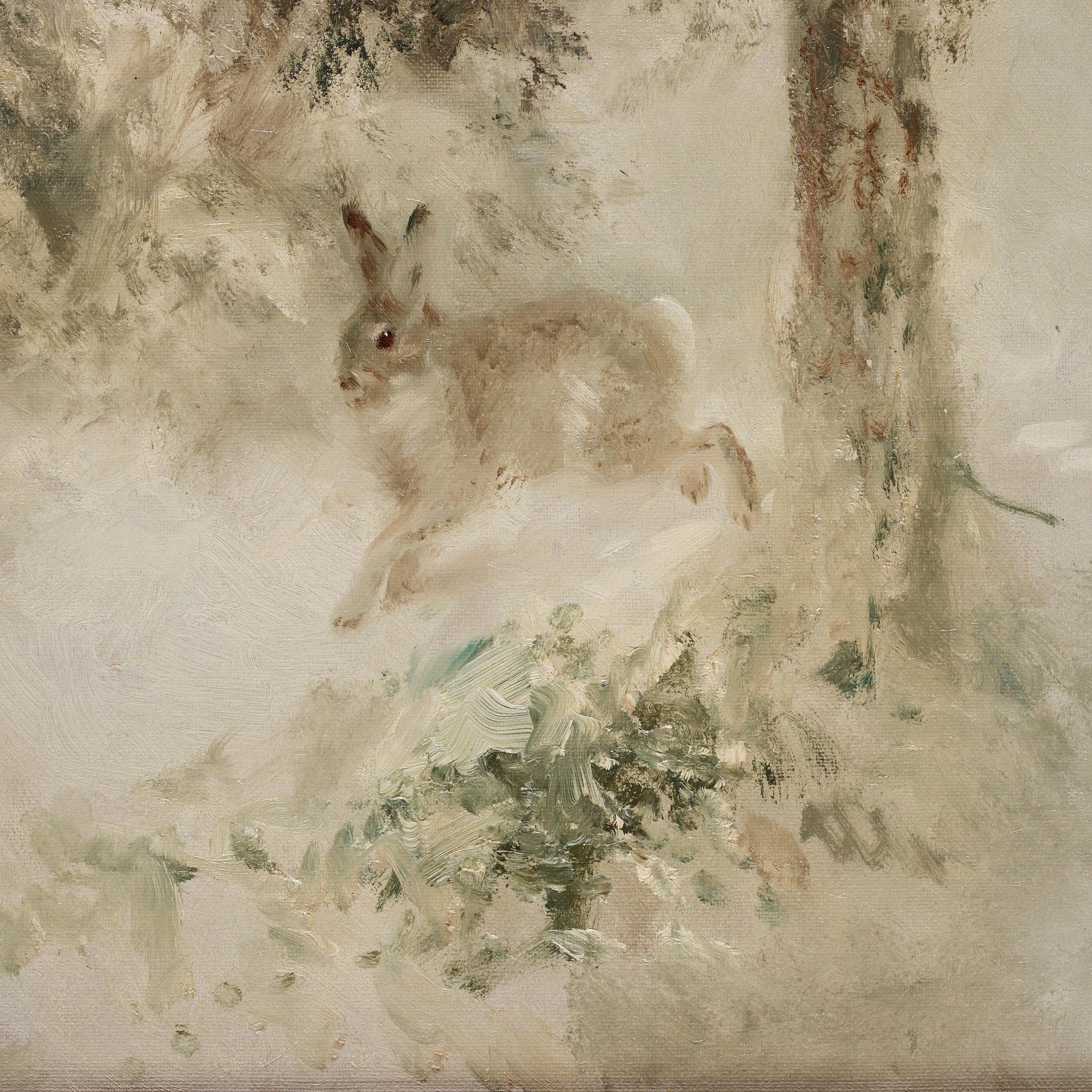 Mosse Stoopendaal, "Hare i skog" (Hare in the woods).