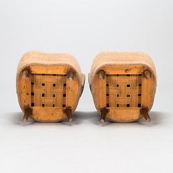 A 1950s pair of armchairs, "Elisabeth", for Asko Finland.