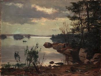 HERMAN SÖDERSTEN, olja på duk, signerad.