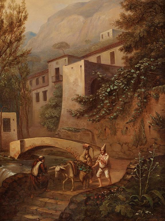  ”Utsikt af dalen vid Amalfi i Konungariket Neapel”.