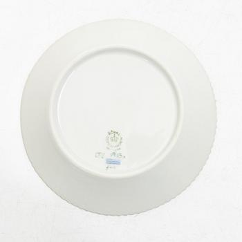 Royal Copenhagen, seven mocka cups with saucers, 'Flora Danica', Denmark.