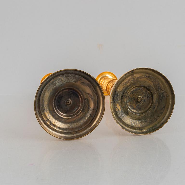 Ljusstakar, ett par, Frankrike, 1800-tal, Empirestil.