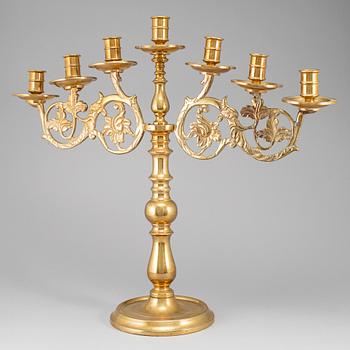 A seven-light candelabra, 20th ct.