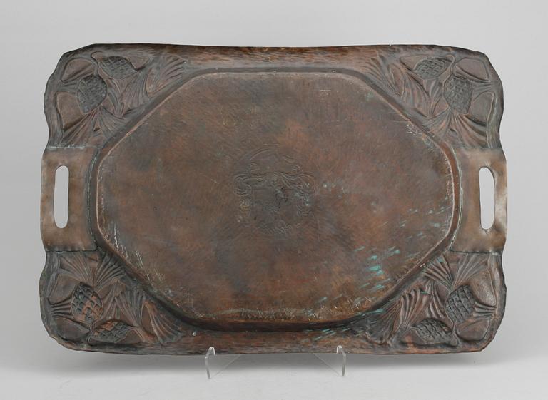 BRICKA, koppar, jugend, 1900-talets början.