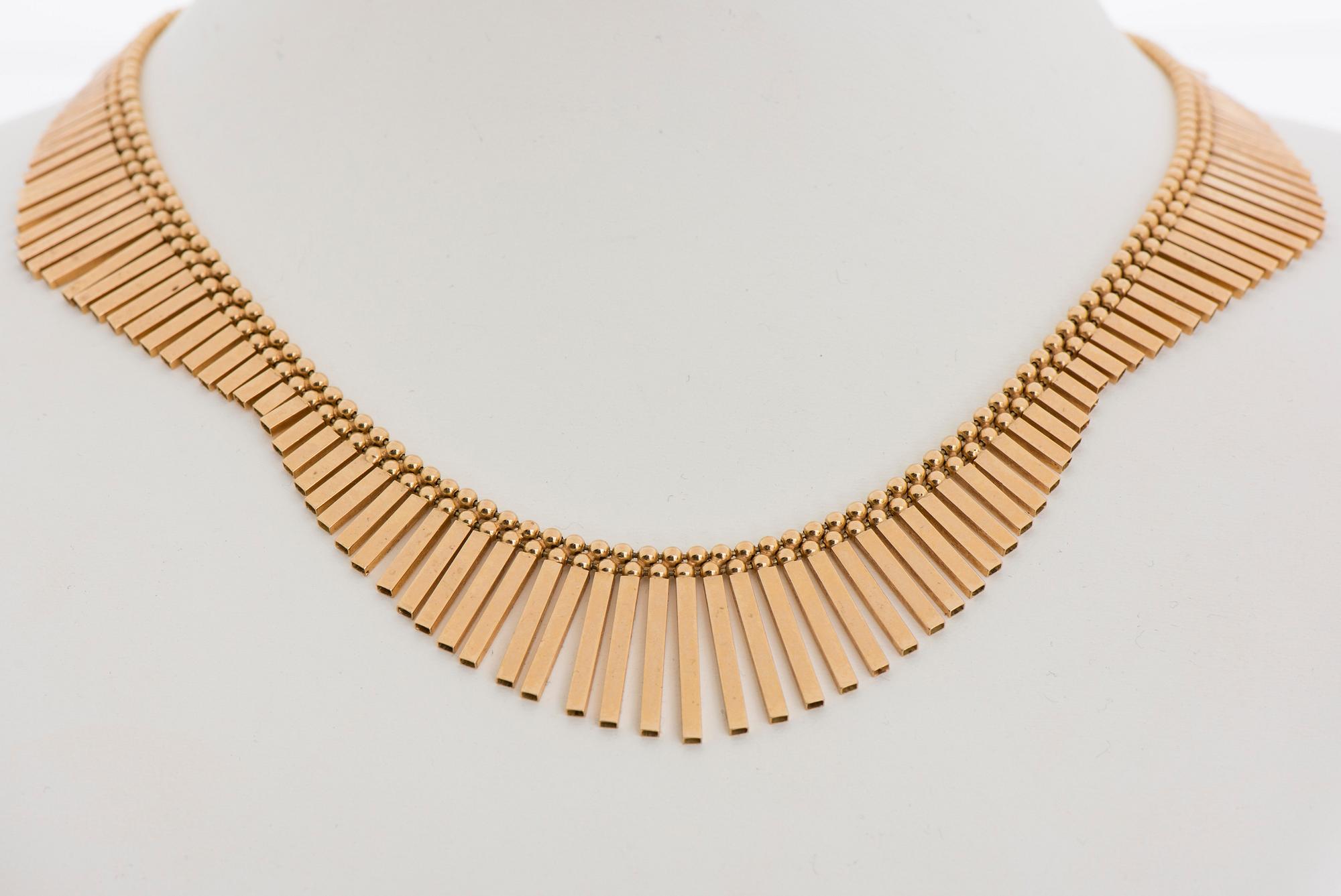 COLLIER, 14K guld. Uno a Erre, Italien. Finska kontrollstämplar, 1965.