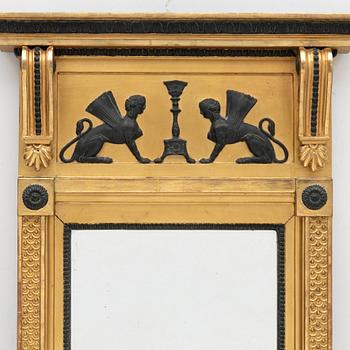 A late Gustavian mirror, Sweden, beginning of the 19th century.