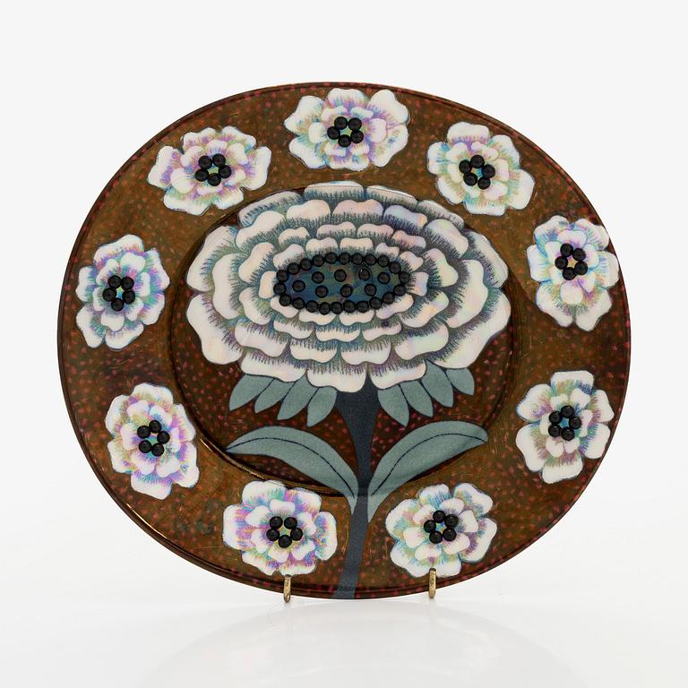 Birger Kaipiainen, a ceramic 'Fiori dish', marked Birger Kaipiainen, Arabia art made in Finland 1983, 1908/2000.