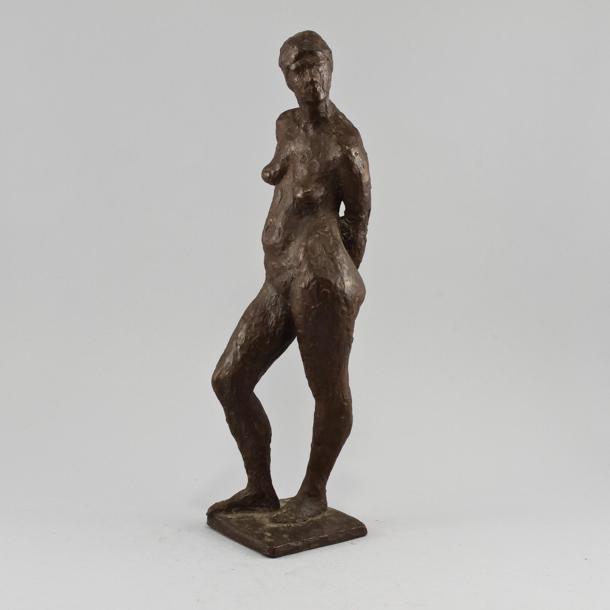 SKULPTUR, brons, monogramsignerad B.B, 1900-tal.