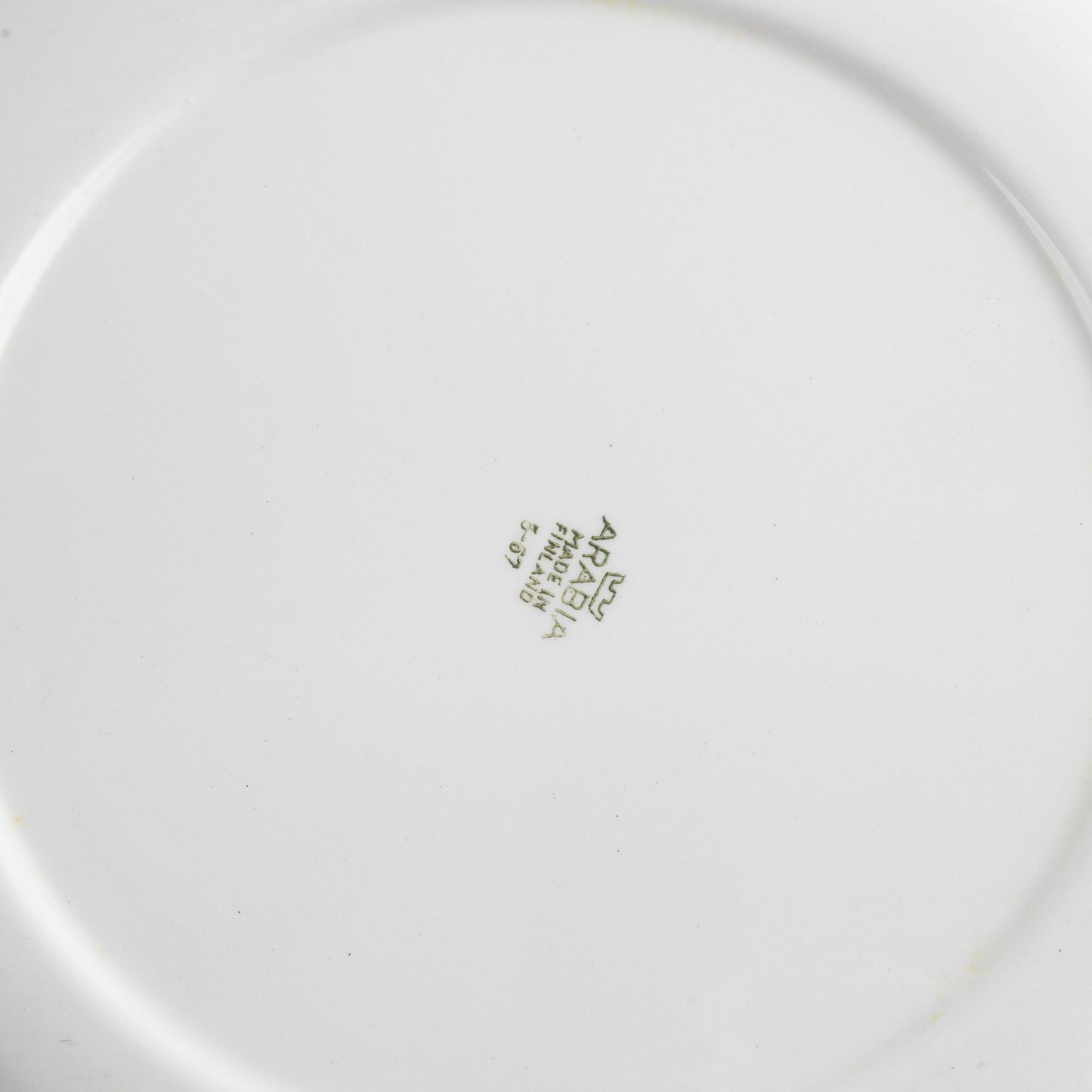 Raija Uosikkinen, servis, 25 delar, porslin, "Pomona", Arabia, Finland.