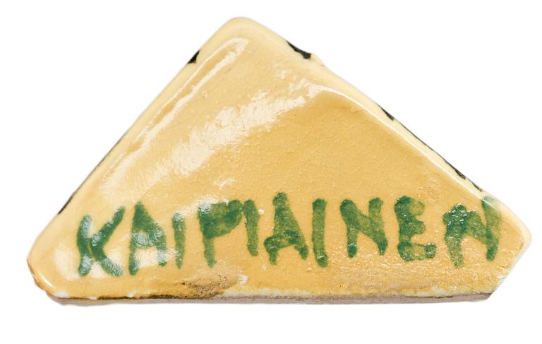 VÄGGSKULPTUR, lergods, Birger Kaipiainen, sign.