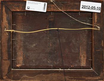 OKÄND KONSTNÄR, olja på pannå, 1800-tal.