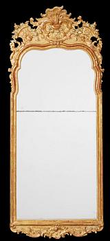 1412. A Swedish Rococo 18th century mirror.